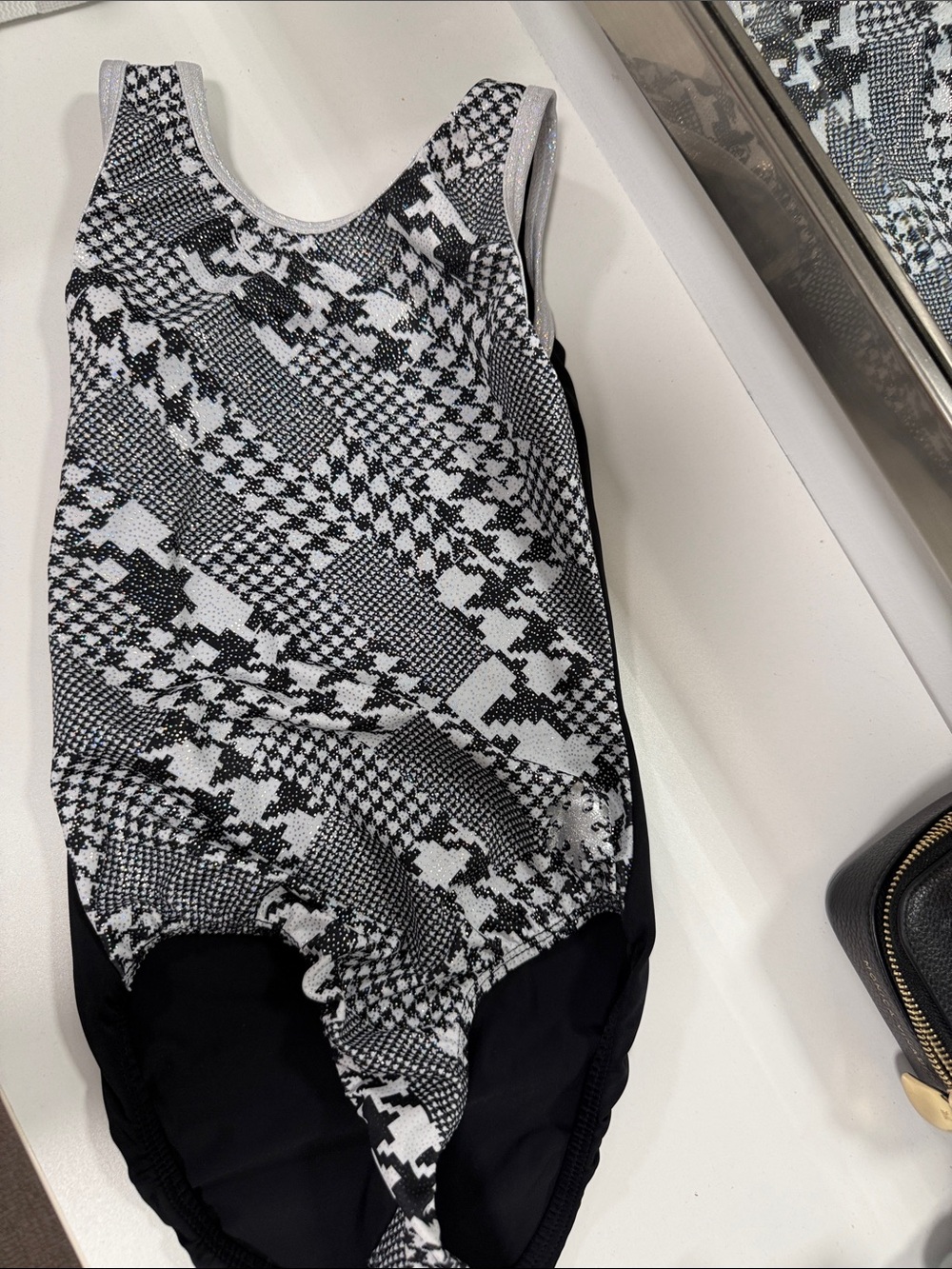 Kids Black & White Patterned Bodysuit